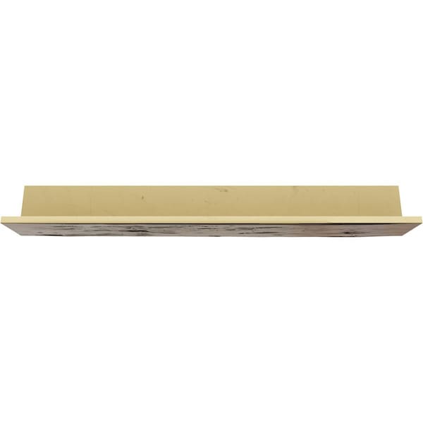 Ekena Millwork 2-Sided (L-beam) Hand Hewn Endurathane Faux Wood Ceiling Beam, Premium Aged, 8"W x 4"H  x 14'L - BMHH2C0080X040X168ZD