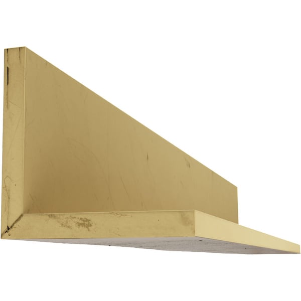 Ekena Millwork 2-Sided (L-beam) Rough Cedar Endurathane Faux Wood Ceiling Beam, Premium Aged, 12"W x 12"H  x 12'L - BMRC2C0120X120X144ZD