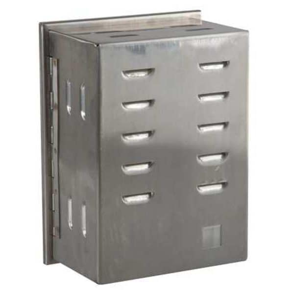 Zoro Select Universal Thermostat Guard, Stainless Steel, Outside Width: 6 1/4 in - 13J047