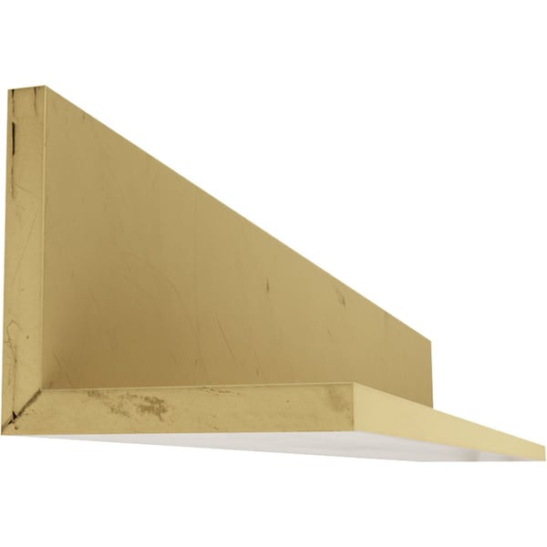 Ekena Millwork 2-Sided (L-beam) Rustic Smooth Endurathane Faux Wood Ceiling Beam, Factory Prepped, 6"Wx6"H x16'L - BMSM2C0060X060X192UN