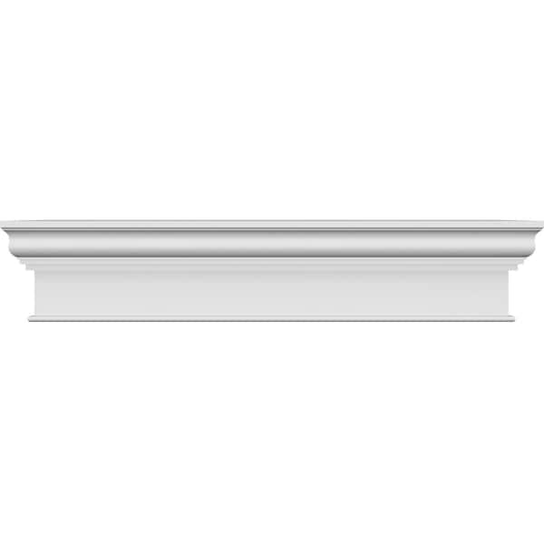 Ekena Millwork 71" Bottom Width x 79 1/2" Top Width x 12"H x 1 1/4"P Craftsman Crosshead - CRH12X71