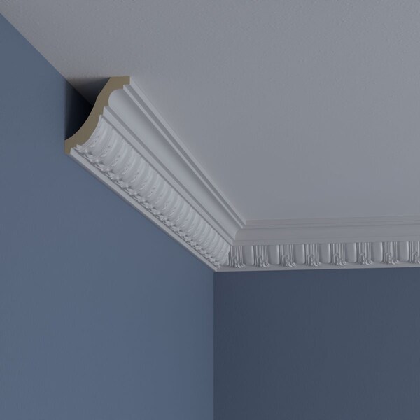 Ekena Millwork 2 3/4"H x 2 3/8"P x 3 5/8"F x 94 1/2"L Sequential Crown Moulding - MLD03X02X04SE