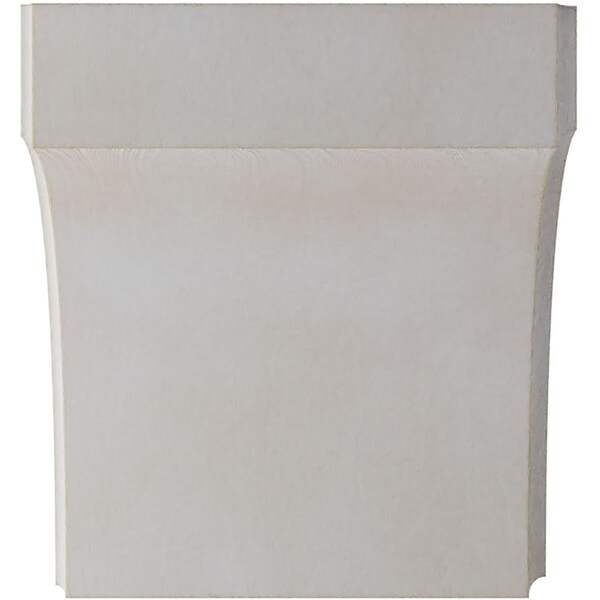 Ekena Millwork 5 1/4"W x 4"D x 6"H Clarksville Wood Vintage Decor Bracket, Chalk Dust White - BKTWD05X04X06CVWH