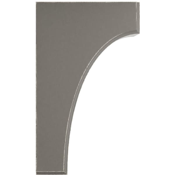 Ekena Millwork 3 1/2"W x 6"D x 10"H Clarksville Wood Vintage Decor Bracket, Reclaimed Grey - BKTWD04X06X10CVGY