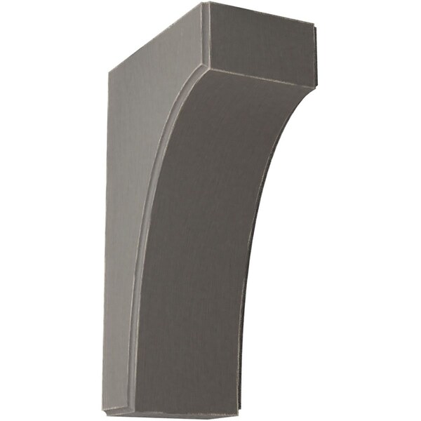 Ekena Millwork 3 1/2"W x 6"D x 10"H Clarksville Wood Vintage Decor Bracket, Reclaimed Grey - BKTWD04X06X10CVGY