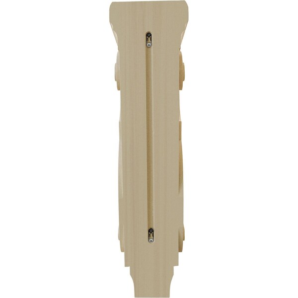 Ekena Millwork 8"W x 9"D x 30"H Large Jumbo Traditional Wood Corbel, Rubberwood - CORW08X09X30TRRW