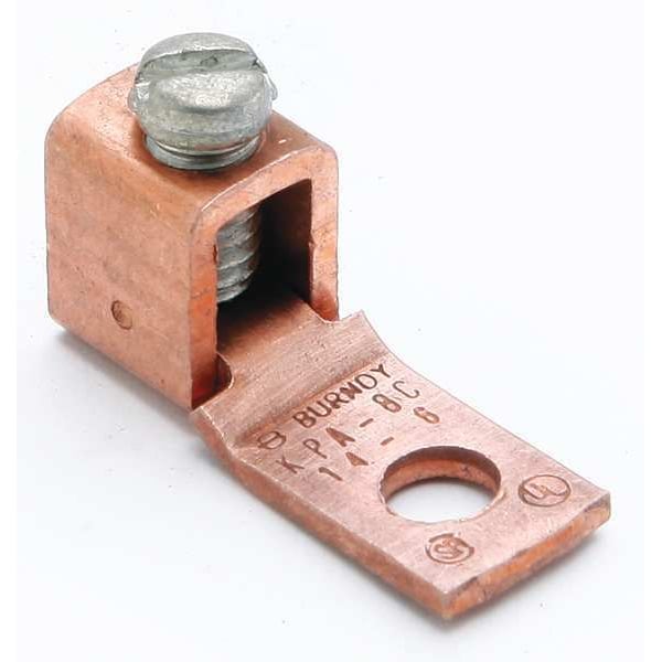 Conector mecánico Burndy, Terminal, 6 a 14 AWG, 1 Cond - KPA8CUP