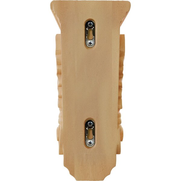 Ekena Millwork 4 1/2"W x 5"D x 10"H Medium Grape Corbel, Red Oak - CORW04X05X10GRRO