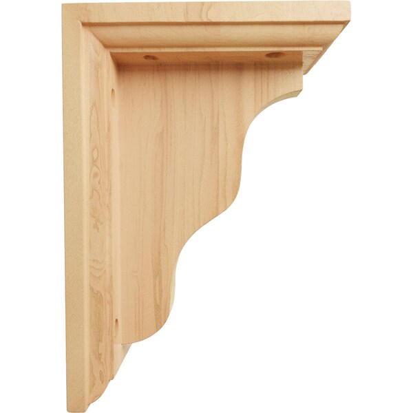 Ekena Millwork 3"W x 5"D x 7"H Hamilton Traditional Bracket, Red Oak - BKT03X05X07HARO