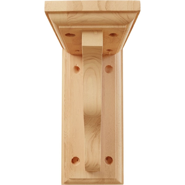 Ekena Millwork 3"W x 5"D x 7"H Hamilton Traditional Bracket, Red Oak - BKT03X05X07HARO