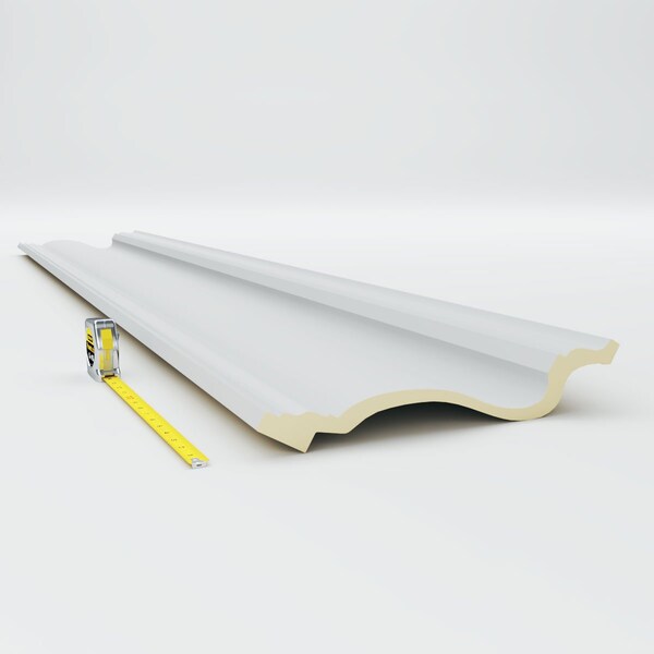 Ekena Millwork 9 7/8"H x 13 3/4"P x 17"F x 94 1/2"L Marseille Crown Moulding - MLD10X14X17MA