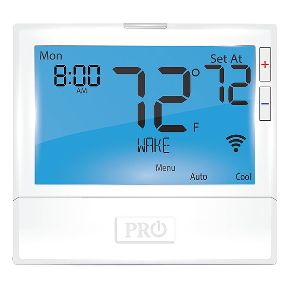 Pro1 Iaq Wireless Low Voltage Thermostat, 7 or 5-1-1 Programs, 4 Heat Pump or 2 Conventional H, 2 C, 24V AC - T855ISH