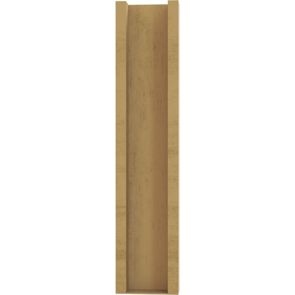 Ekena Millwork 6-in W x 16-in D x 28-in H Balboa Slat Rough Cedar Woodgrain TimberThane Outlooker, Primed Tan - OUTUR060X16X28BOA24RCPR