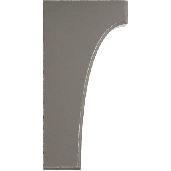 Ekena Millwork 3 1/2"W x 6"D x 12"H Clarksville Wood Vintage Decor Bracket, Reclaimed Grey - BKTWD04X06X12CVGY