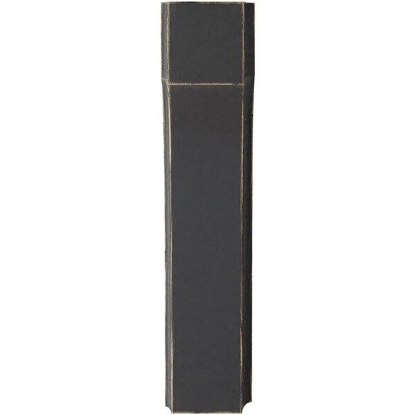 Ekena Millwork 1 3/4"W x 4"D x 8"H Clarksville Wood Vintage Decor Bracket, Black - BKTWD02X04X08CVBL