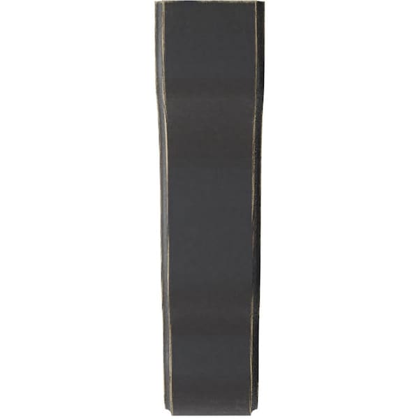 Ekena Millwork 1 3/4"W x 5 1/4"D x 7 1/2"H Plymouth Wood Vintage Decor Bracket, Black - BKTWD02X05X08PLBL