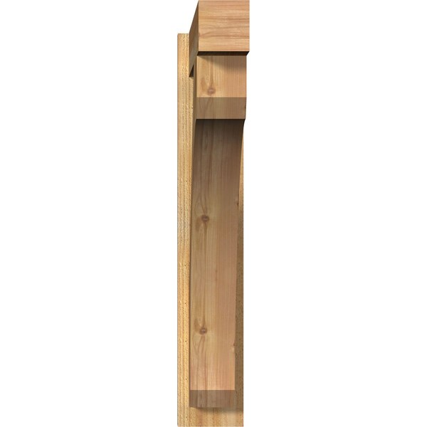 Ekena Millwork Legacy Block Rough Sawn Outlooker, Western Red Cedar, 6"W x 28"D x 36"H - OUT06X28X36LEC05RWR