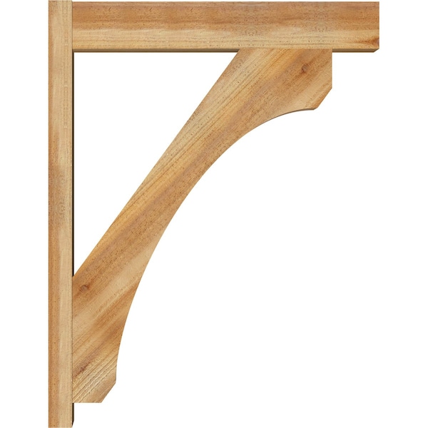 Ekena Millwork Legacy Block Rough Sawn Outlooker, Western Red Cedar, 6"W x 28"D x 36"H - OUT06X28X36LEC05RWR
