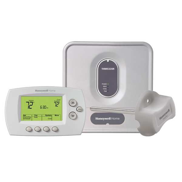 Honeywell Home Wireless Thermostat, 5-1-1 or 5-2 Programs, 3 Heat Pump or 2 Conventional H, 2 C, 20/30VAC - YTH6320R1001