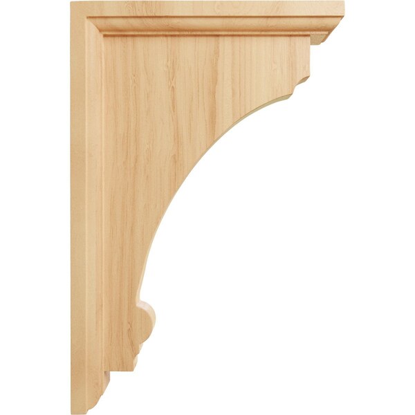 Ekena Millwork 2 1/2"W x 8"D x 12"H Extra Large Thompson Wood Bracket, Red Oak - BKTW02X08X12TMRO