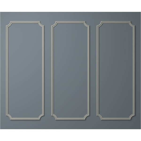 Ekena Millwork 28-in. W x 72-in. H Seville Panel Moulding Kit Triple Panel - PMLKSE28X72C