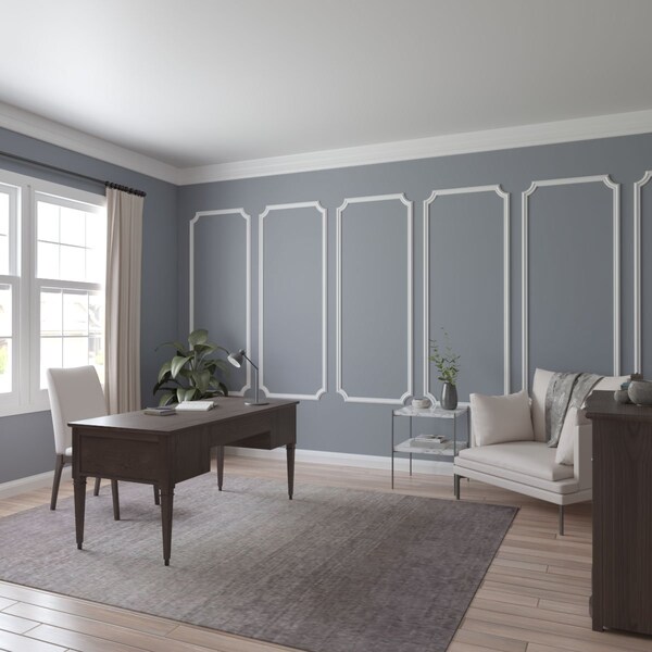 Ekena Millwork 28-in. W x 72-in. H Seville Panel Moulding Kit Triple Panel - PMLKSE28X72C