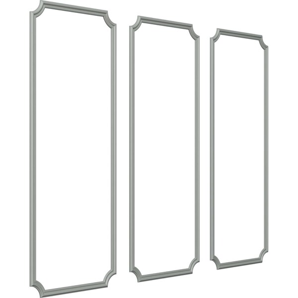 Ekena Millwork 28-in. W x 72-in. H Seville Panel Moulding Kit Triple Panel - PMLKSE28X72C