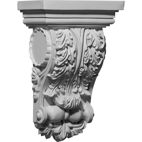 Ekena Millwork 6 1/2"W x 3 5/8"D x 10"H Medway Oakleaf Corbel - COR06X03X10ME
