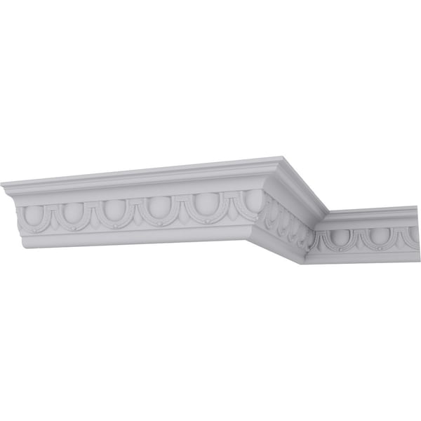 Ekena Millwork 5 1/4"H x 4"P x 6 5/8"F x 94 1/2"L Federal Egg and Dart Crown Moulding - MLD05X06X06FE