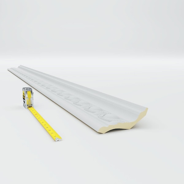 Ekena Millwork 5 1/4"H x 4"P x 6 5/8"F x 94 1/2"L Federal Egg and Dart Crown Moulding - MLD05X06X06FE