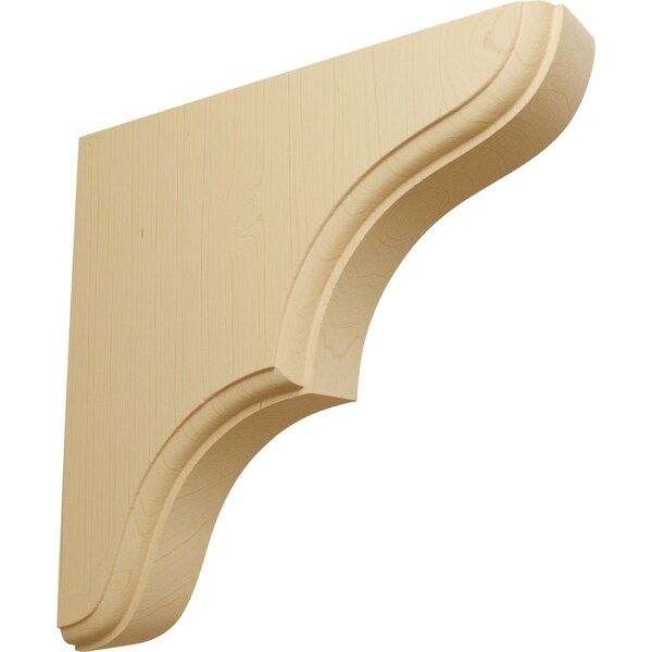 Ekena Millwork 1 3/4"W x 7 1/2"D x 7 1/2"H Stratford Wood Bracket, Alder - BKTW02X08X08STAL