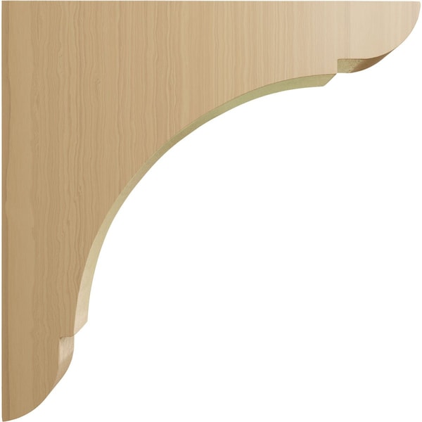 Ekena Millwork 1 3/4"W x 12"D x 12"H Extra Large Olympic Wood Bracket, Cherry - BKTW01X12X12OLCH