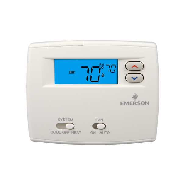 Emerson Blue Series 2 Thermostats, 1 H, 1 C, Hardwired/Battery, 24VAC - 1F86EZ-0251