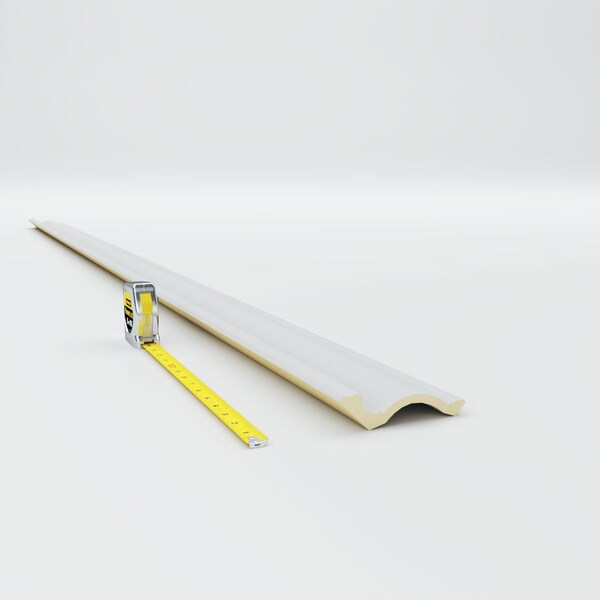 Ekena Millwork 6"H x 4 1/2"P x 7 5/8"F x 94 1/2"L Maria Traditional Smooth Crown Moulding - MLD03X04X05TR