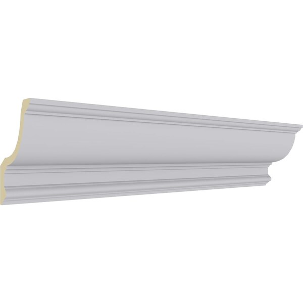 Ekena Millwork 6"H x 4 1/2"P x 7 5/8"F x 94 1/2"L Maria Traditional Smooth Crown Moulding - MLD03X04X05TR