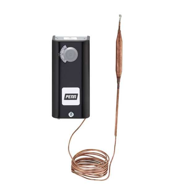 Johnson Controls Line Volt Mechanical Tstat, Open on Rise, 100 Degrees to 240 Degrees F, SPST, 24 to 277V AC - A19ADB-1C