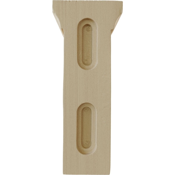 Ekena Millwork 2 1/2"W x 4"D x 6"H Small Gomez Wood Bracket, Rubberwood - BKTW02X04X06GORW