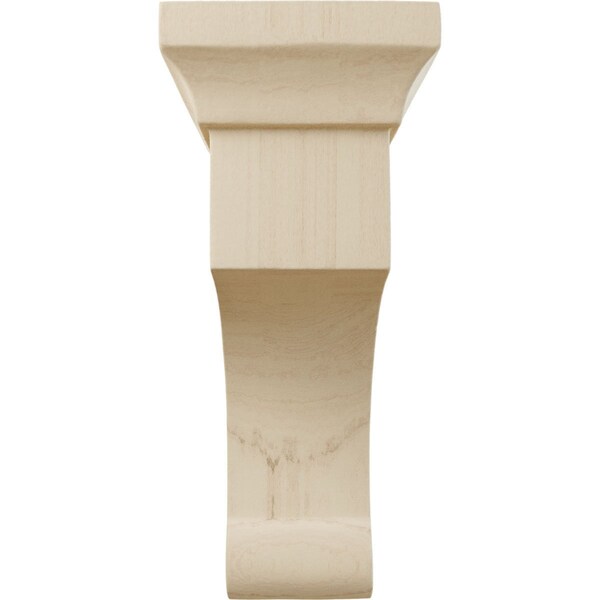 Ekena Millwork 2 1/2"W x 4"D x 6"H Small Gomez Wood Bracket, Rubberwood - BKTW02X04X06GORW