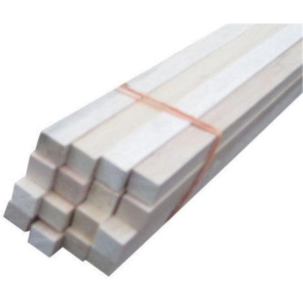 Dendesigns 02801-R0036C1 1 x 36 in. Thunderbird Forest Poplar Dowels Square Hardwood  Natural - pack of 4 - DE152523