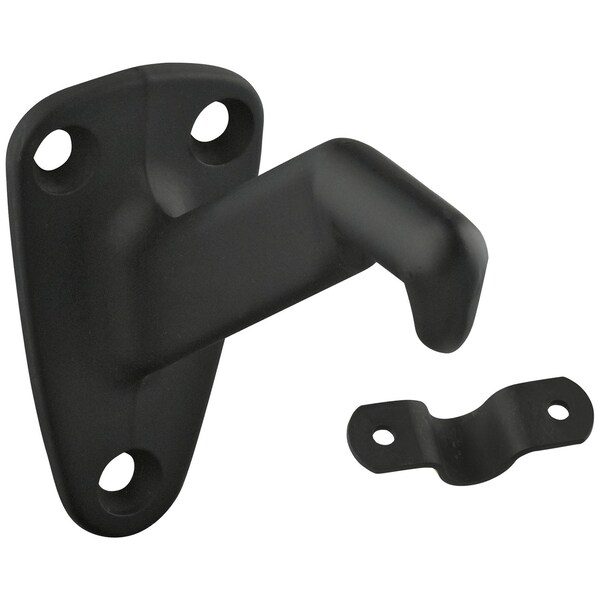 National Hardware National Hardware Black Zinc Die Cast w/Steel Strap Handrail Bracket 3.31 in. L 250 lb - N330-720