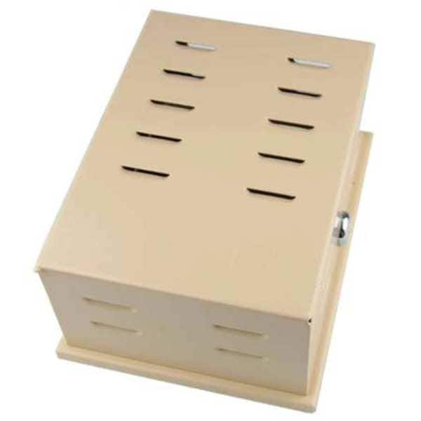 Zoro Select Universal Thermostat Guard, Tan, Steel - 13J042
