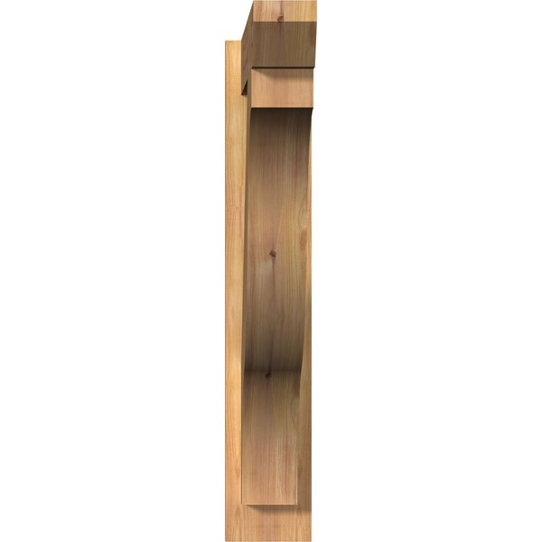 Ekena Millwork Funston Slat Smooth Outlooker, Western Red Cedar, 5 1/2"W x 32"D x 32"H - OUT06X32X32FST06SWR