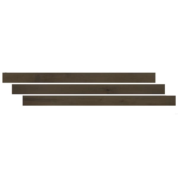 Msi LVT Trim, Wood, Gray-Dark, 14.75 in L, 0.75 in W, Low Gloss - ZOR-LVT-TR-0577
