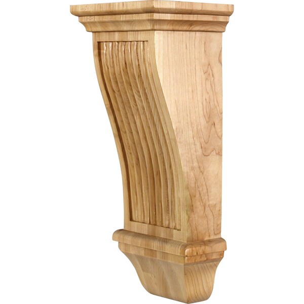 Hardware Resources 6" Wx5"Dx14"H Maple Renaissance Reed Corbel - COR20-2MP
