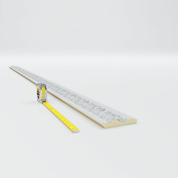 Ekena Millwork 3 1/4"H x 3 1/2"P x 4 7/8"F x 94 1/2"L, (4 7/8" Repeat), Colton Acanthus Crown Moulding - MLD03X04X04CO