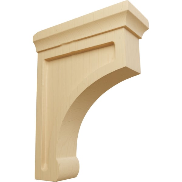 Ekena Millwork 2 1/2"W x 6"D x 8"H Medium Gomez Wood Bracket, Alder - BKTW02X06X08GOAL