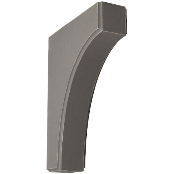Ekena Millwork 1 3/4"W x 6"D x 8"H Clarksville Wood Vintage Decor Bracket, Reclaimed Grey - BKTWD02X06X08CVGY
