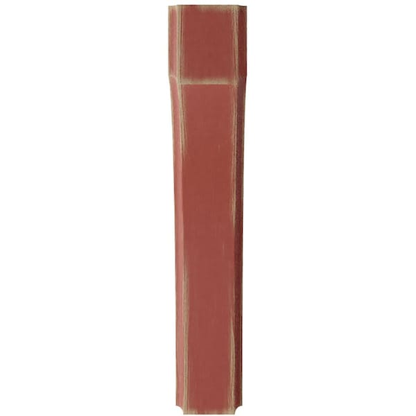 Ekena Millwork 1 3/4"W x 8"D x 10"H Clarksville Wood Vintage Decor Bracket, Salvage Red - BKTWD02X08X10CVRD