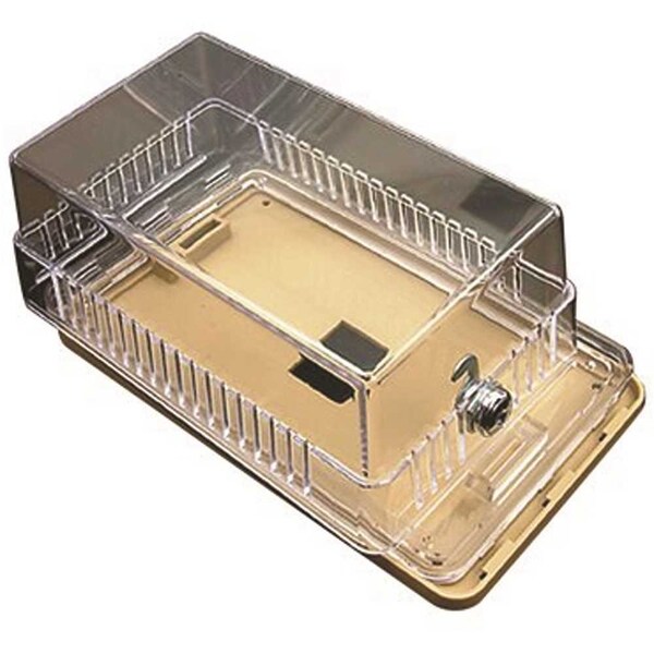 Diversitech 5-3/4 in. x 3-1/2 in. x 2-3/4 in. Thermostat Guard Clear Plastic Cover - 585-TG1