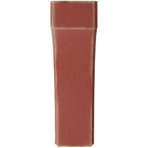 Ekena Millwork 3 1/2"W x 10"D x 12"H Clarksville Wood Vintage Decor Bracket, Salvage Red - BKTWD04X10X12CVRD